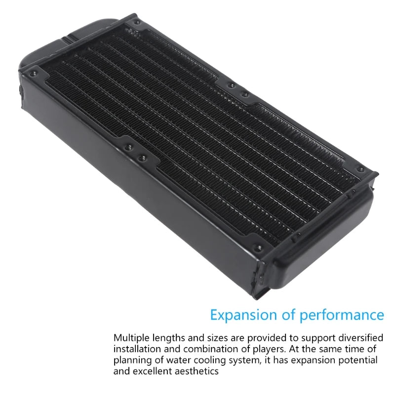 Aluminium 80x160mm Water Heat Exchanger Radiator for PC Cooling System