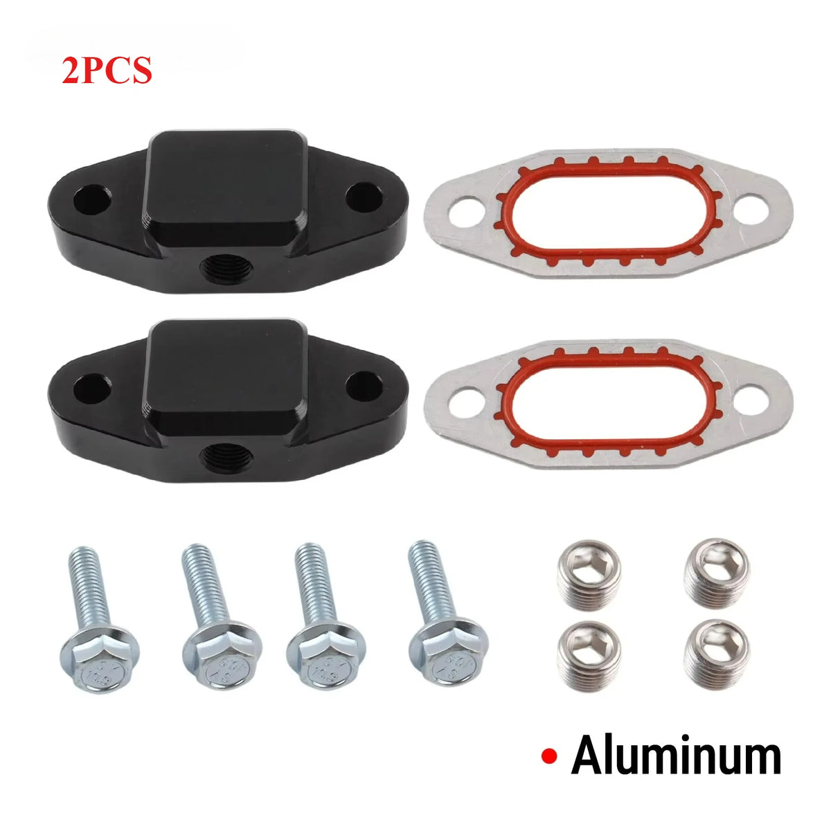 6061 T6 Aluminum Block Off Plate for Chevy GMC LS Gen III IV With Ports by InterCyprus Trading Ltd