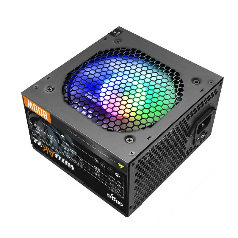 Aigo AK ATX PC PSU Power Supply Unit &ndash; RGB 120mm Silent Fan