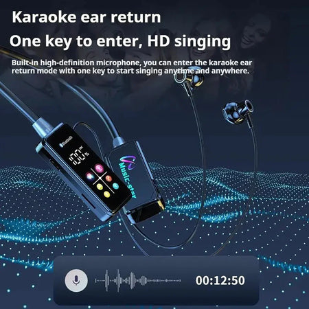 Bluetooth 5.4 Earphones With HD Screen &ndash; Noise Reduction