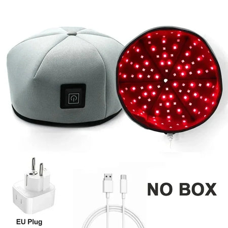 2025 Red Light Therapy Cap &ndash; Infrared Hair Growth Therapy Grey-EU-No Box