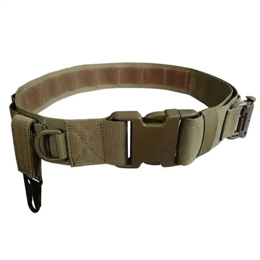 MOLLE Modular Belt Quick Release Army Combat Belt Outdoor Khaki