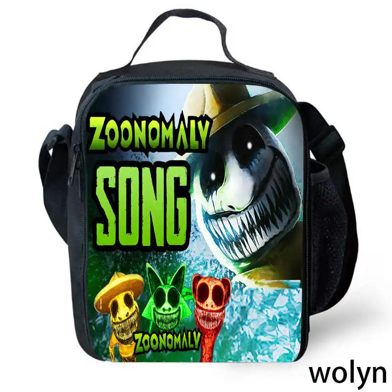 The Zoonomaly Childre Lunch Bags ,Cartoon School Bags for Girl Boys ,Child Picnic Bags for Food and Juice,Kids School Cooler Bag Color002 / CHINA