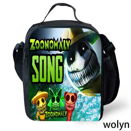 The Zoonomaly Childre Lunch Bags ,Cartoon School Bags for Girl Boys ,Child Picnic Bags for Food and Juice,Kids School Cooler Bag Color002 / CHINA