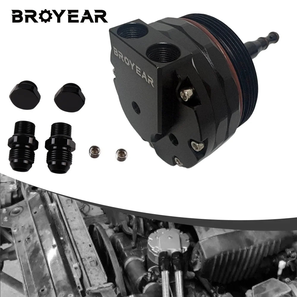 Aluminum Oil Filter Housing Cap For BMW E36 E39 E46 E60 M52 Engine by InterCyprus Trading Ltd