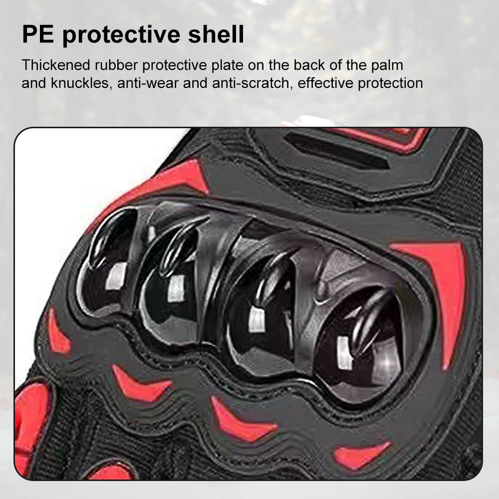 Breathable Full Finger Motorcycle Gloves for Men and Women