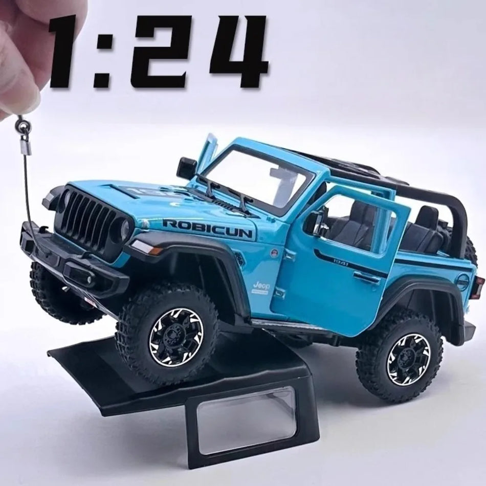 1:24 Diecast avtomobilski model s zvokom in svetlobo za Wrangler Rubicon Tank 500