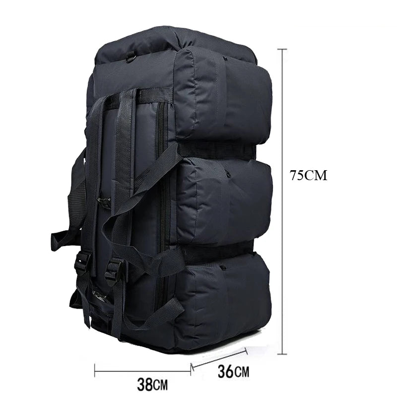 100L Camping Bag Travel Backpack Large Luggage for Men Outdoor Shoulder Hiking Trekking Tourist Tactical Carry-on Duffel Weekend – InterCyprus Trading Ltd 100L Camping Bag Travel Backpack Large Luggage for Men Outdoor Shoulder Hiking Trekking Tourist Tactical Carry-on Duffel Weekend – InterCyprus Trading Ltd