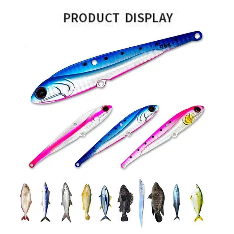 AS VIB Fishing Lure Bait 70g Metal Jig for Sea Fishing - High Performance Spinner for Tuna &amp; Grouper