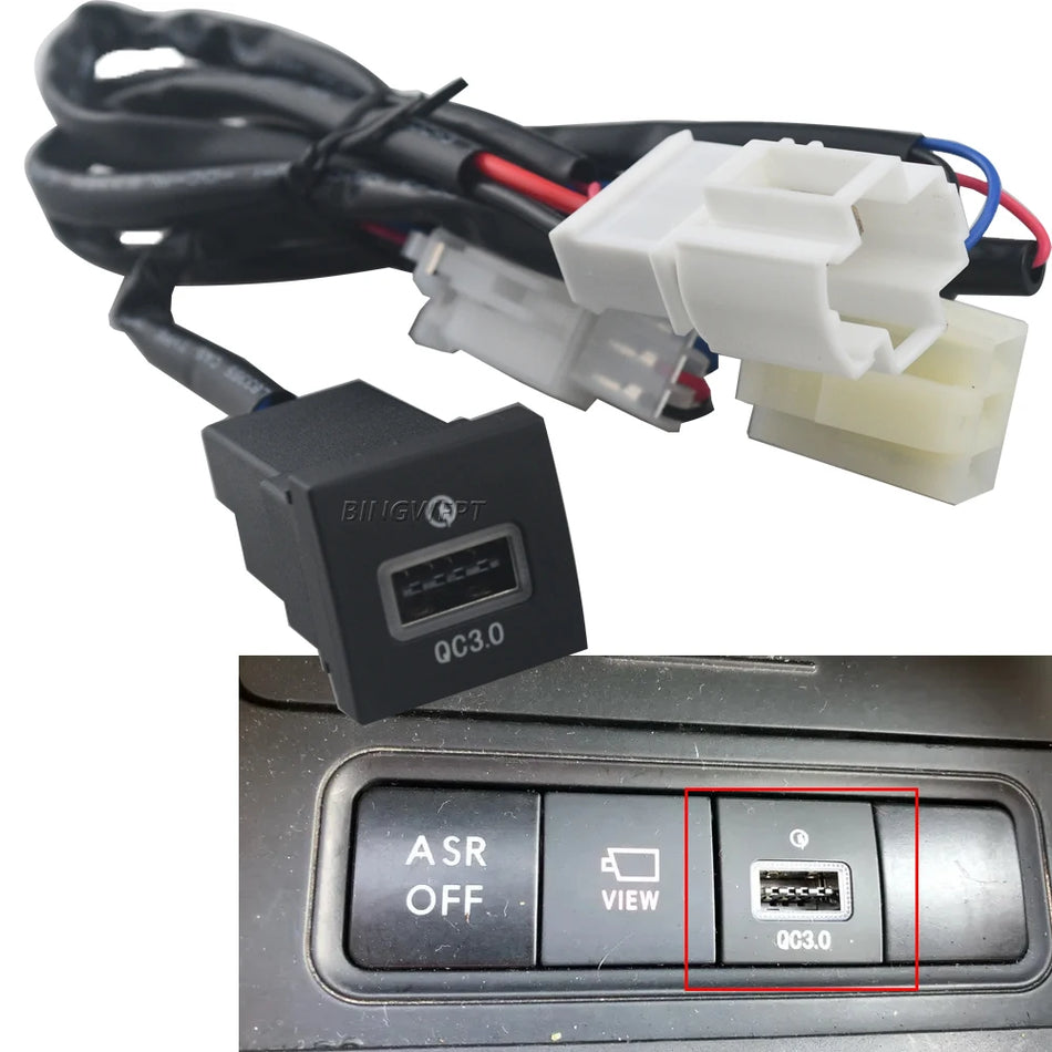 USB polnilna vtičnica z PD Type C in QC3.0 za VW Golf 6 Jetta 5 MK5 Scirocco