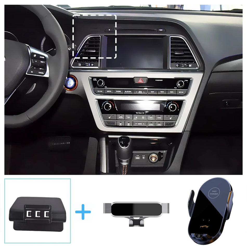 Hyundai Sonata Trådlös Laddning Telefonfäste Gravitation Bas