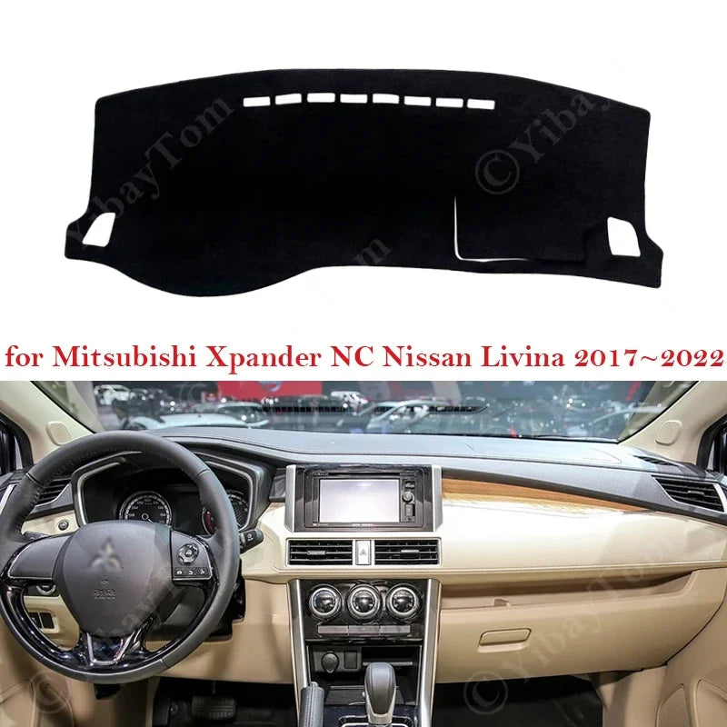 Kojelaudan kansi Mitsubishi Xpander NC Nissan Livina 2017-2022 UV-suojamatto