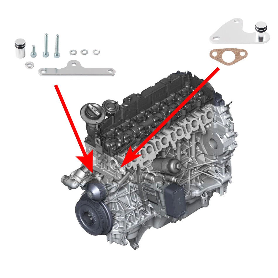 Engine Valve Gasket Kit Stainless Steel For BMW 525d 530d N57 N57S by InterCyprus Trading Ltd