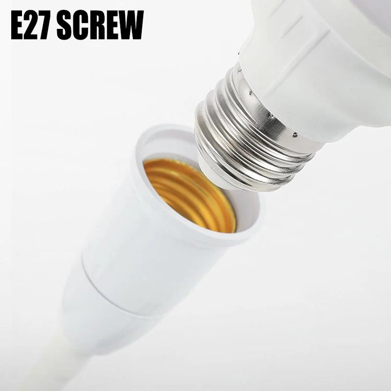 Flexible E27 Lamp Holder with On/Off Switch and Multiplug Adaptability