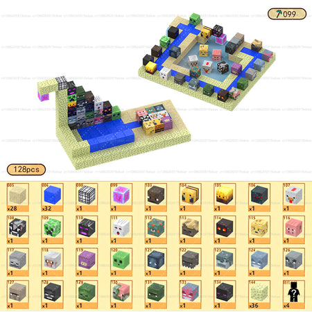 Mine World Magnet Cube Set &ndash; Educational STEM Toy Ages 3+ T099-128PCS