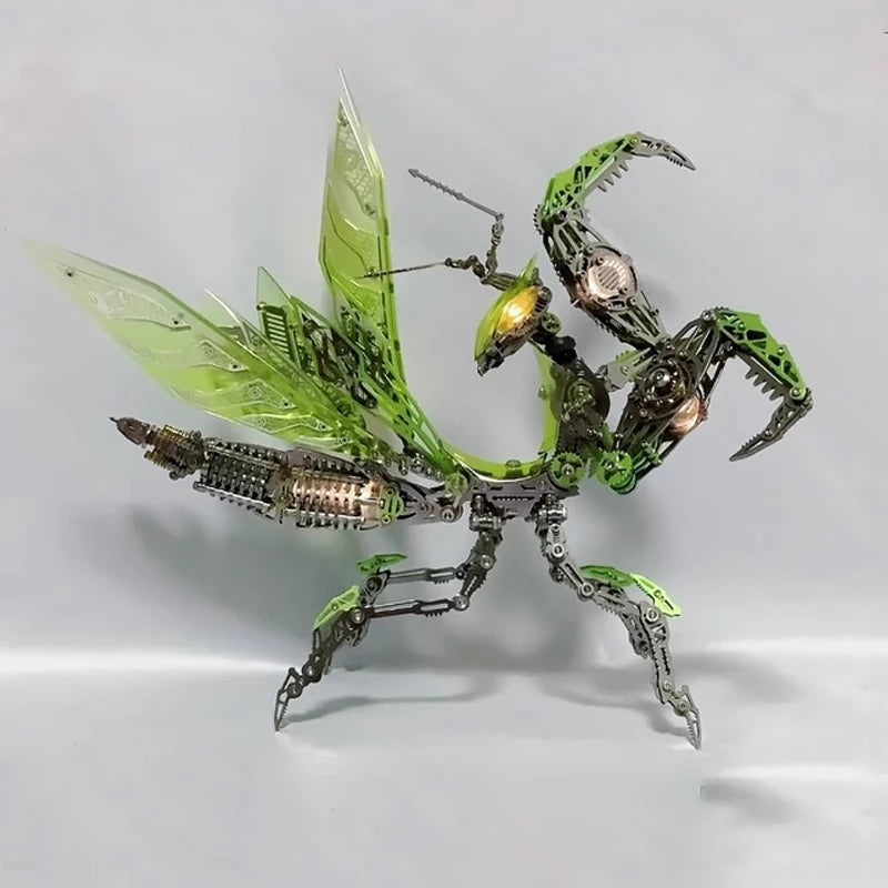 Gör-det-själv metall 3D mekanisk bönsyrsa kit för visning