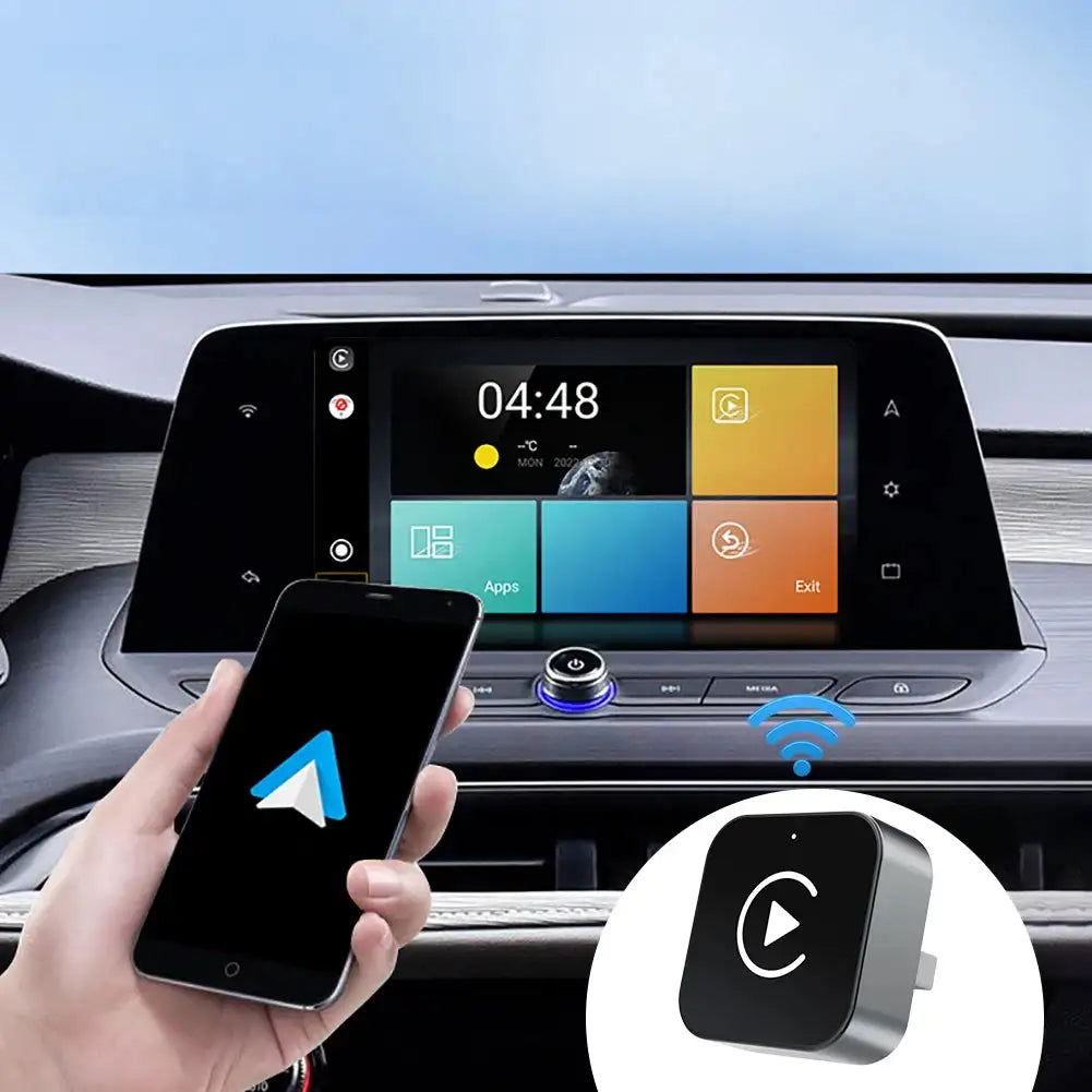 2 In 1 Wireless CarPlay Android Auto Adapter Plug And Play