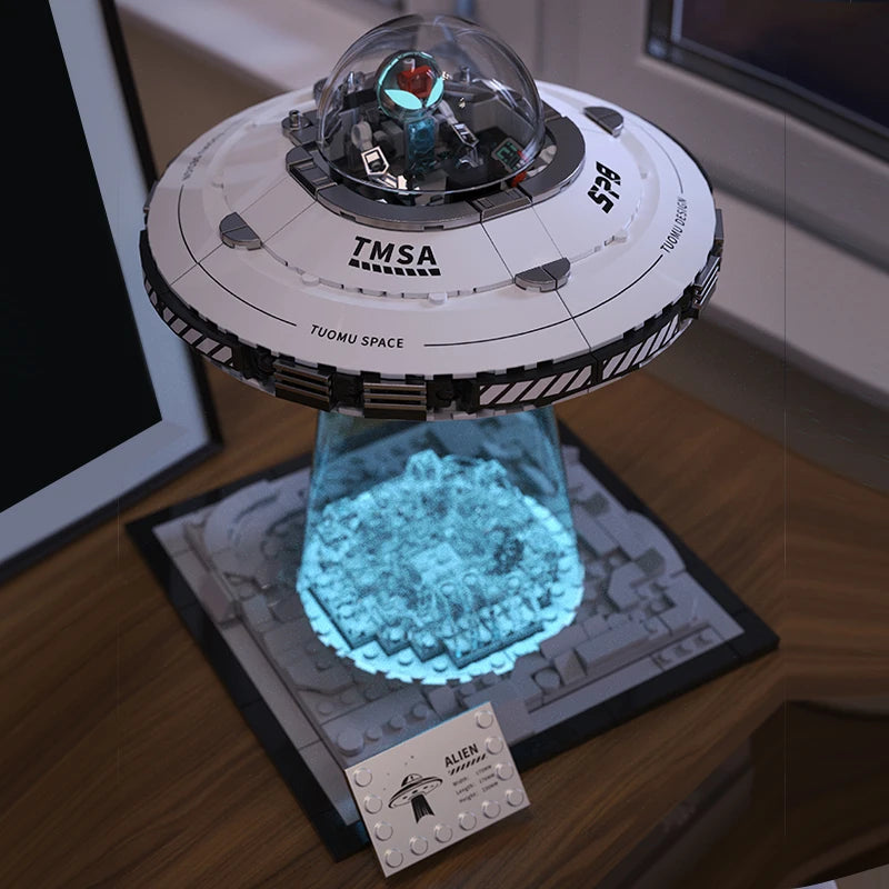 UFO Flying Saucer Building Block &ndash; Creative Assembly Puzzle Toy