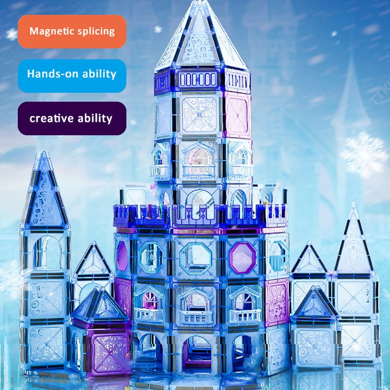 Magnetic Tiles Building Blocks &ndash; Educational STEM Toy