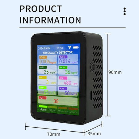 Tuya WiFi Multifunctional Air Quality Meter &ndash; Precise Data