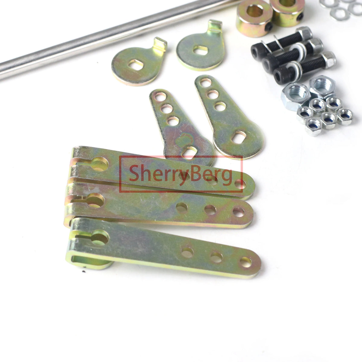 SherryBerg Linkage Kit for Weber EMPI Solex Dellorto twin Carb Universal 4 Cylinder karburettor Carb Throttle bodies Dcoe Model by InterCyprus Trading Ltd
