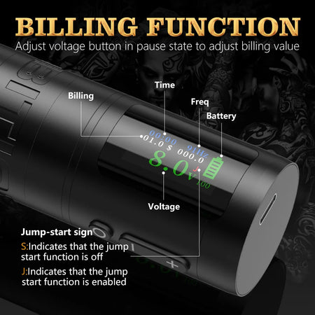 Ambition Ninja Ultra 2024 Wireless Tattoo &ndash; Coreless Motor