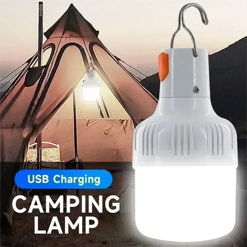 60W Rechargeable LED Light Bulb Lantern for Camping &amp; Emergencies