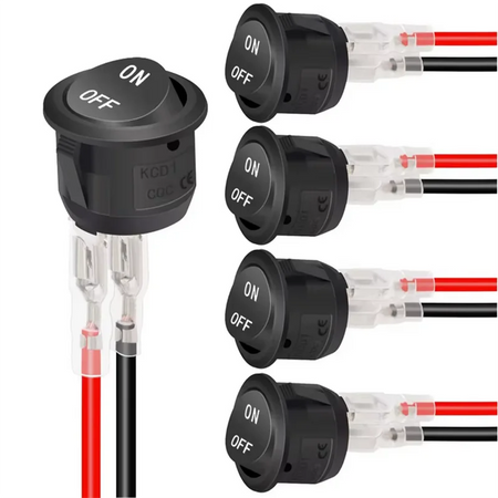 12V Round Rocker Switch &ndash; Reliable Power Control for Automotive and Marine Use