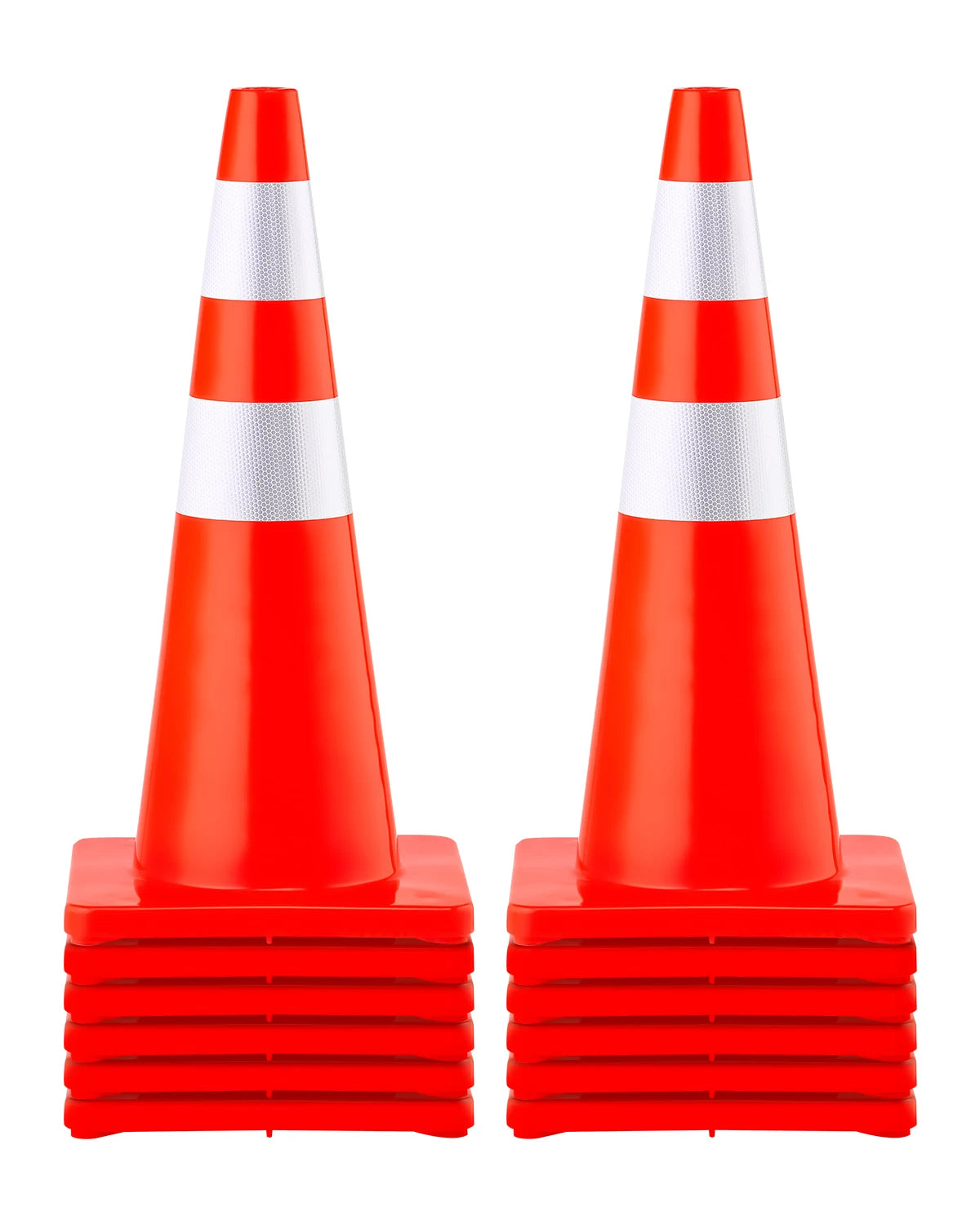 SucceBuy Safety Cones 18-36 Inches &ndash; Heavy-Duty Base System