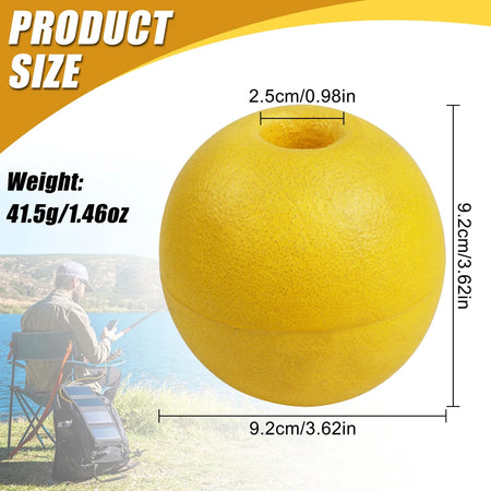 Kayak Anchor Ball - Durable Yellow Float Buoy for Marine &amp; Pool Use 1Pcs Type D