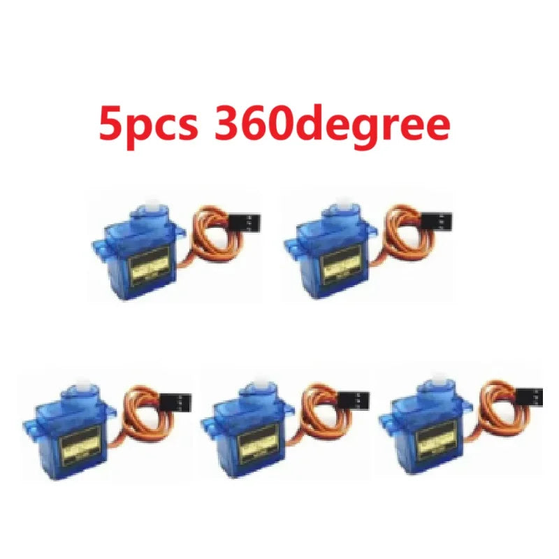 SG90 Servo Motor Micro 9g &ndash; Exceptional Precision for RC Projects 5Pcs 360 Degree