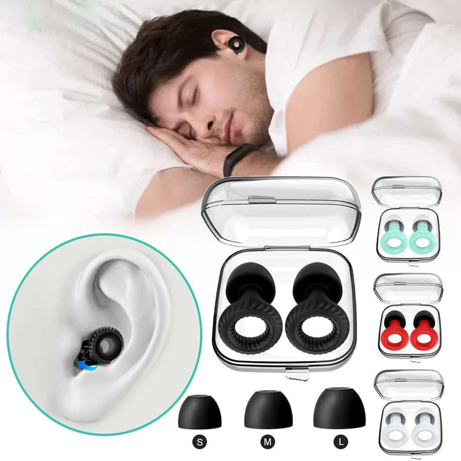 Σετ 3 Τεμαχίων Ωτοασπίδες Άνετες Επαναχρησιμοποιούμενες Μείωση Θορύβου Ύπνος Εστίαση