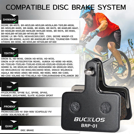 Bucklos BRP-01 &ndash; Semimetallic Brake Pads Shimano B01S B05S