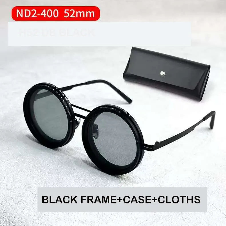 ND9 Retro Punk Sunglasses &ndash; Polarized UV Protection H52 DB 52MM / CHINA