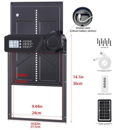 Solar Auto Chicken Coop Door &ndash; Solar Powered USB Charging Large Solar Door1 / CHINA