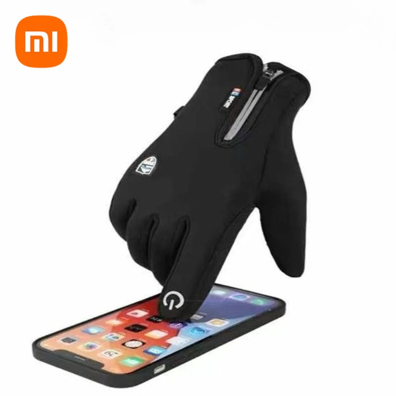 Mănuși termice de iarnă, încălzite, impermeabile, cu touchscreen 