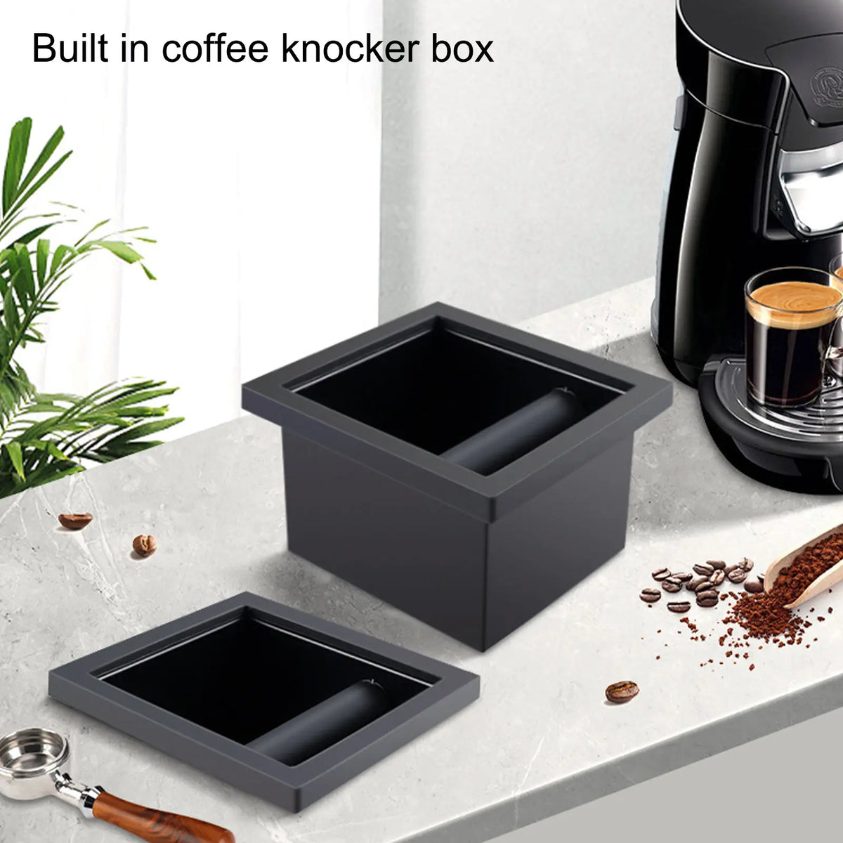 Coffee Ground Knock Box &ndash; Bottomless Design For Cafe Use Default Title