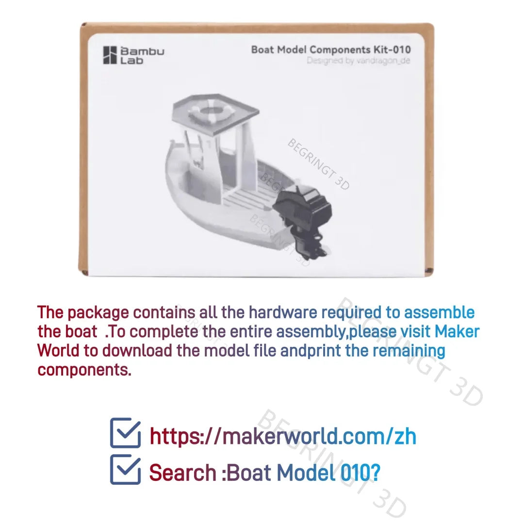 Bambu Lab 3D Printing DIY Jet Engine Model Parts Kit Boat Model / DIY Parts Kit