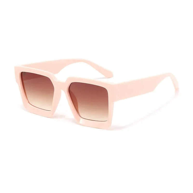 Fahion Vintage Square Sunglasses &ndash; Unisex Retro UV400 Pink