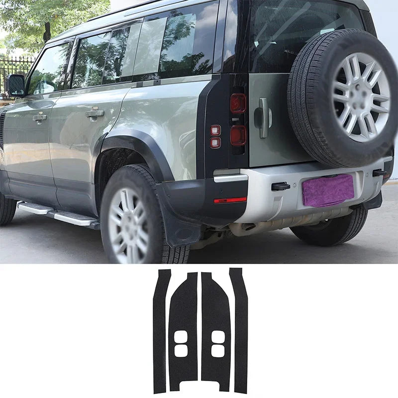 Αυτοκόλλητα Διακόσμησης Πίσω Φωτός Ομίχλης Land Rover Defender PVC Μαύρο