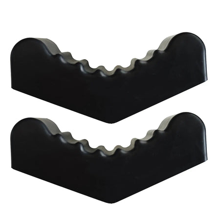 2PCS Black Rubber Slotted Jack Stand Pads Universal Car Lift Adapter 3/6 Ton Frame Stand Rail Pinch Adaptor for Repair Tool by InterCyprus Trading Ltd