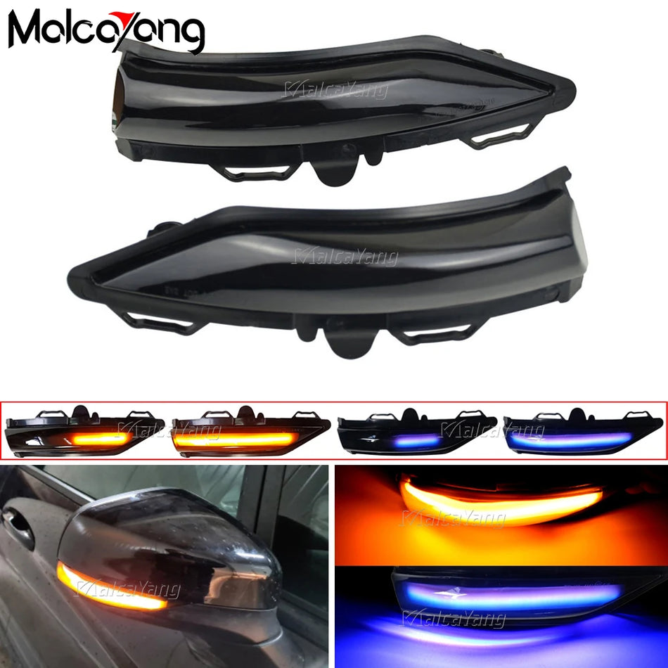 Luces de señal de giro LED dinámicas para espejo lateral para Ford Fiesta ST Line MK8 PUMA