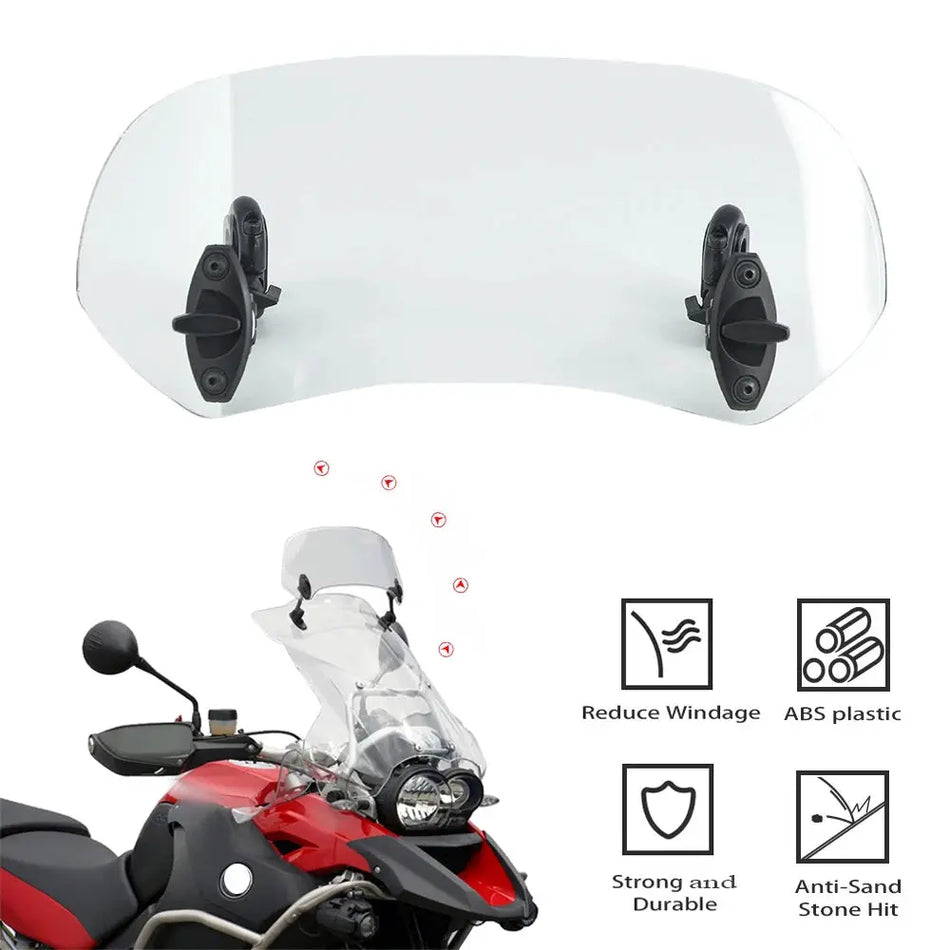 Heighten Windscreen Windshield For BMW R1300GS For HONDA For YAMAHA For SUZUKI For Kawasaki For Vespa Wind Screen Shield Spoiler by InterCyprus Trading Ltd