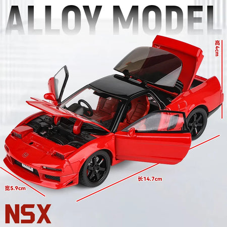 1:32 Scale MAKEDA Honda Acura NSX NA1 Alloy Diecast Sports Car Model Red