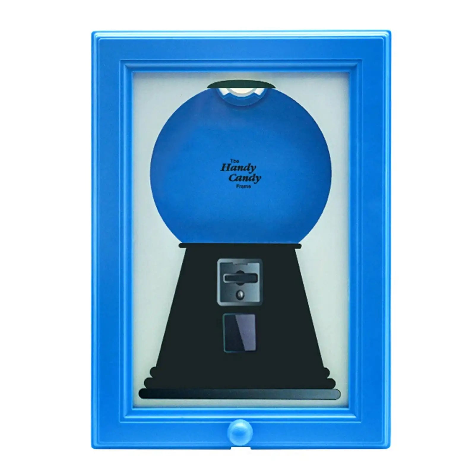2 In 1 Candy Dispenser Picture Frame Wall Mounted Snack Blue