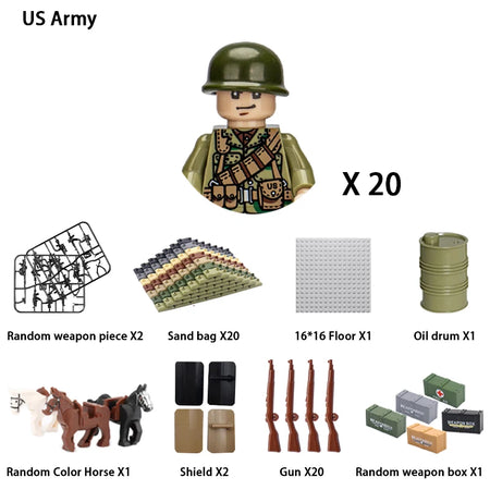 Military Building Blocks &ndash; Compatible With Lego Bricks