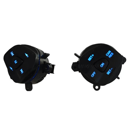 Car Accessories Steering Wheel Volume Control Switch With Blue Backlight For Ford Fiesta MK7 MK8 Ecosport 2013 2014 2015 by InterCyprus Trading Ltd