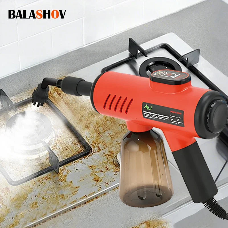 High-Pressure Handheld Steam Cleaner - 1200W Sterilization for Home and Kitchen