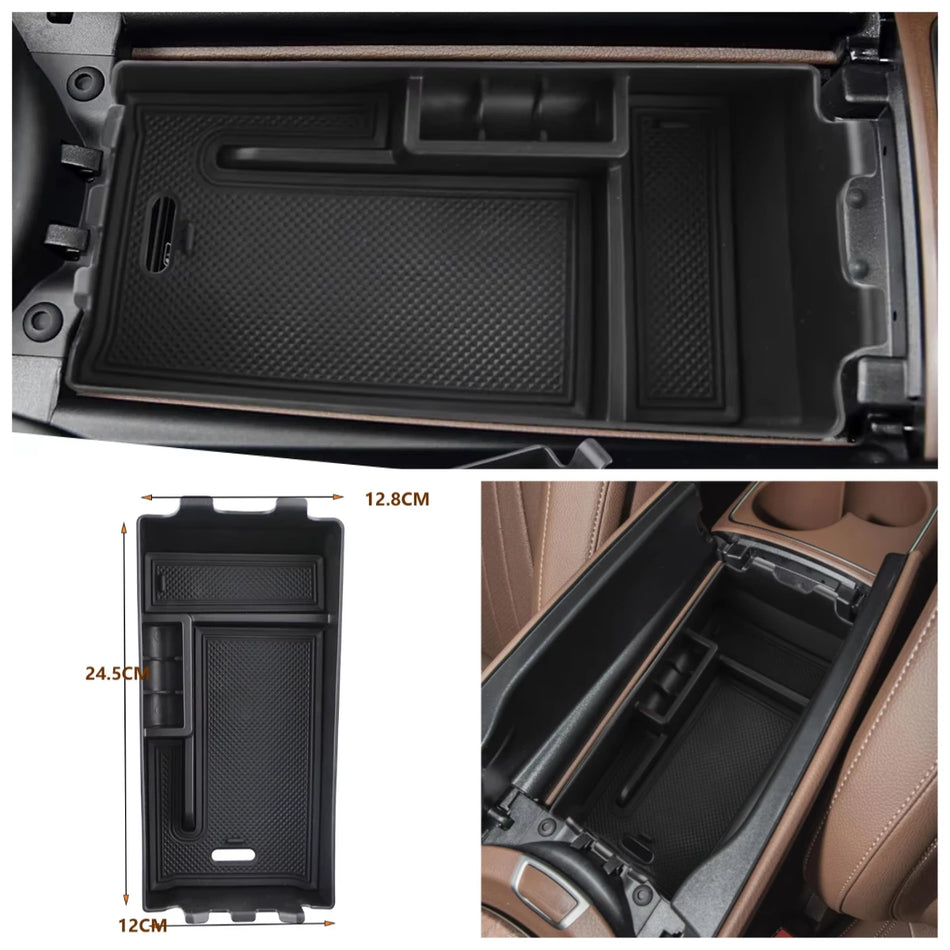 Armrest Box with Storage Organizer for Mercedes-Benz E-Class E203 W213 ABS Plastic