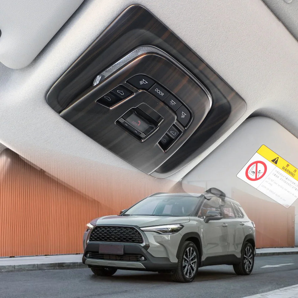 Κάλυμμα Φωτιστικού Ανάγνωσης Χρωμίου για Toyota Corolla Cross XG10 Hybrid, Αναβάθμιση Εσωτερικού